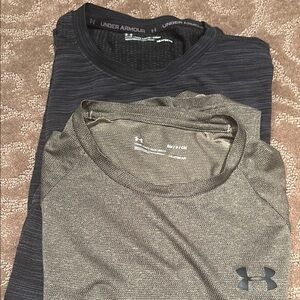Under Armour Men's Black and Tan Shirts